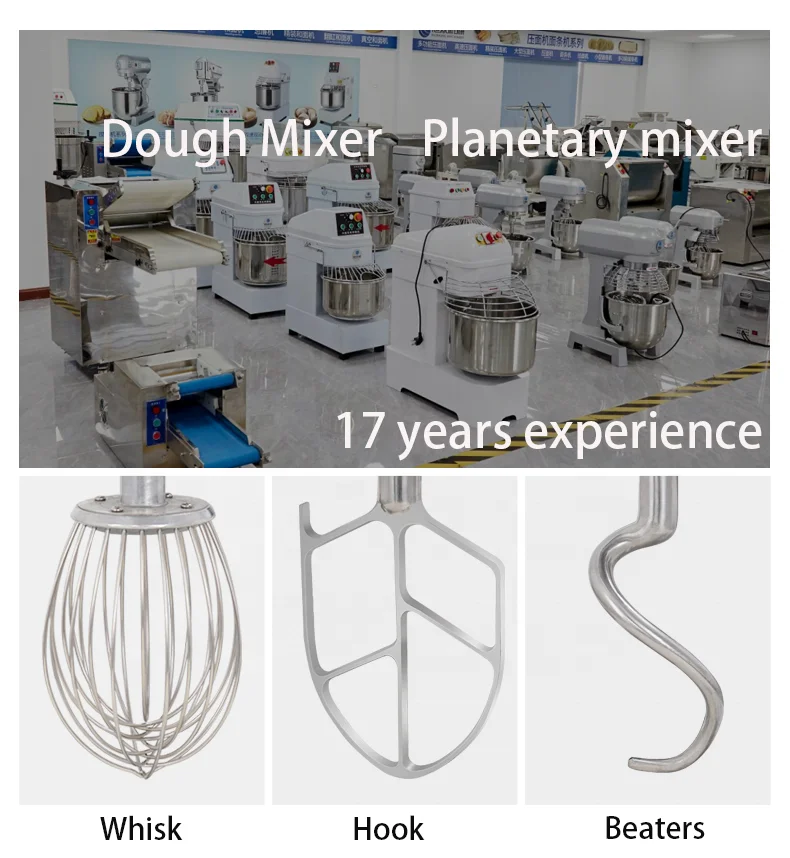 Xuzhong impastatrice wholesale commercial industrial planetary mixer 10l 15l 20l 30l 40l 50l 60l