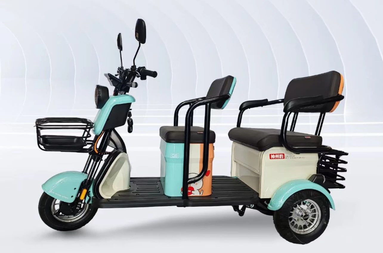 China 2024 new model electric motorcycle scooter passenger motorized tricycles adult electric tricycle