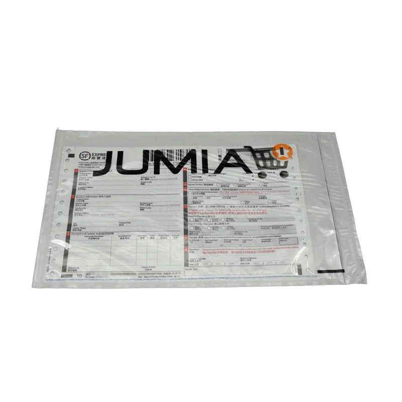 ODM OEM Clear Waterproof Poly Mailing Bag Envelope/Label Pouch for Clothing Shipping and Express Package