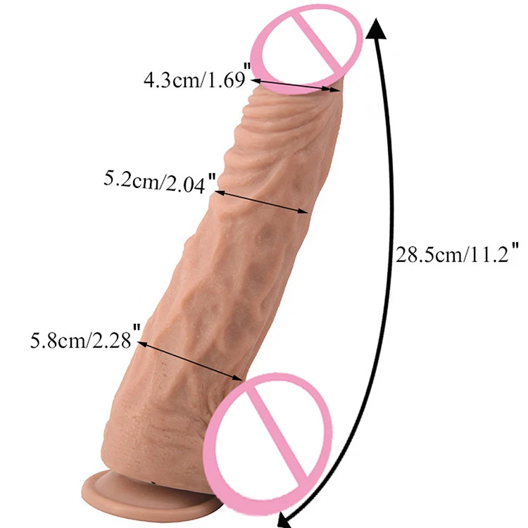 Sampro 11inch factory price Big Black dildo G-Spot PVC Penis with Suction Cup Dildo Realistic Big Dildo for women