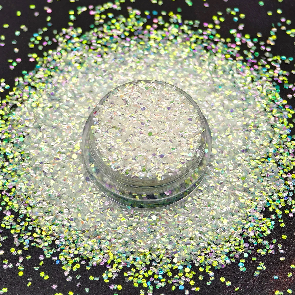 Eco-friendly Environmental Magic Bead Glitter High Sparkly For Cosmetic Decoration Nail Tumbler Craft
