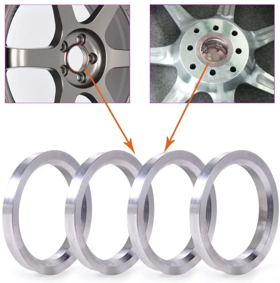 Alloy Wheel Hub Centric Spigot Rings 66.6 - 57.1 Wheel Spacer Set of 4