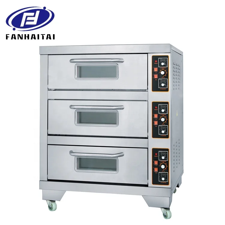 FHT-China Factory wholesale prices commercial bakery equipment three deck 3 trays electric bakery baking oven