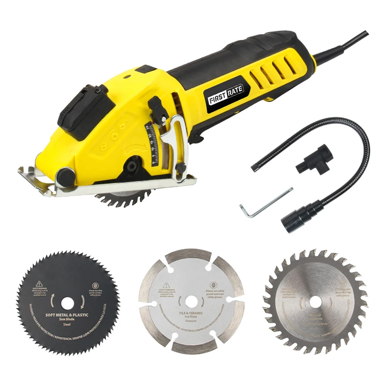 Cheap and Useful Portable Electric Circular Saw 600w Laser Guide Circular Saw Machine With 3 Blades
