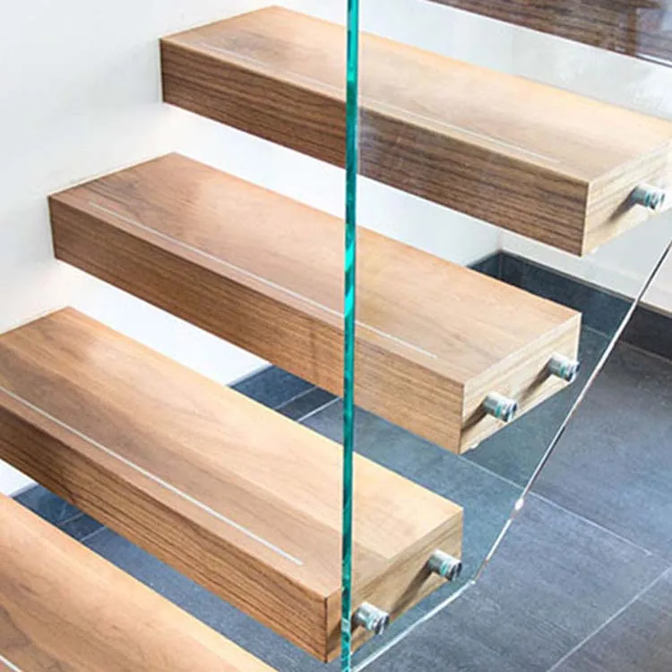 Foshan high quality non slip solid wood tread for stairs with cheap prices