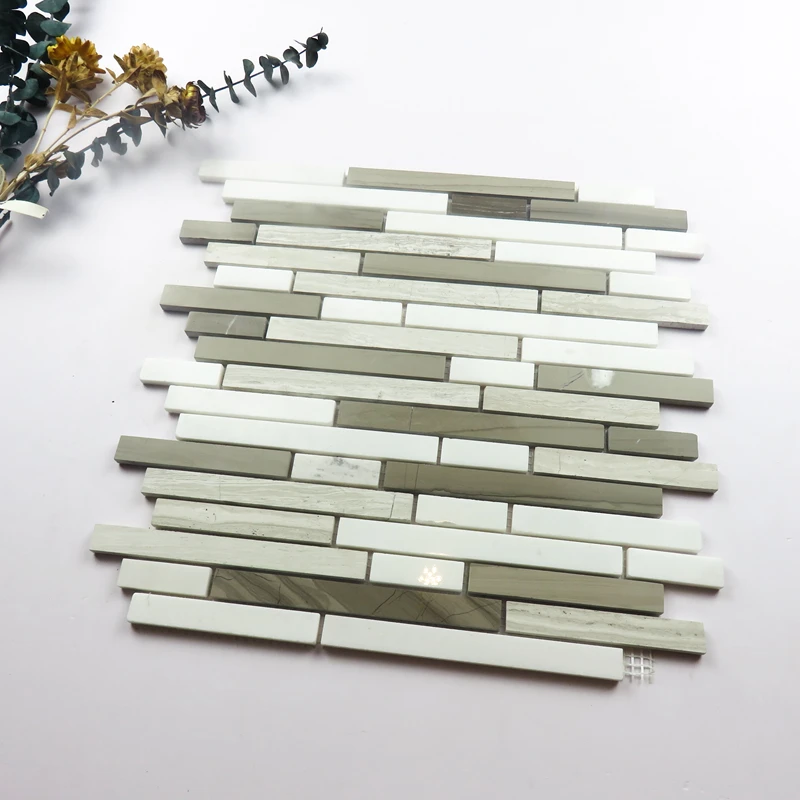 Good price Tumble Backsplash Kitchen Marble Mosaic Tile