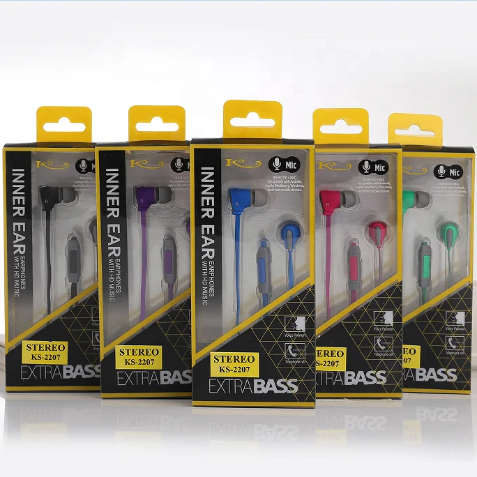 2021 hot sale good quality KS-2207 In-ear wired headset