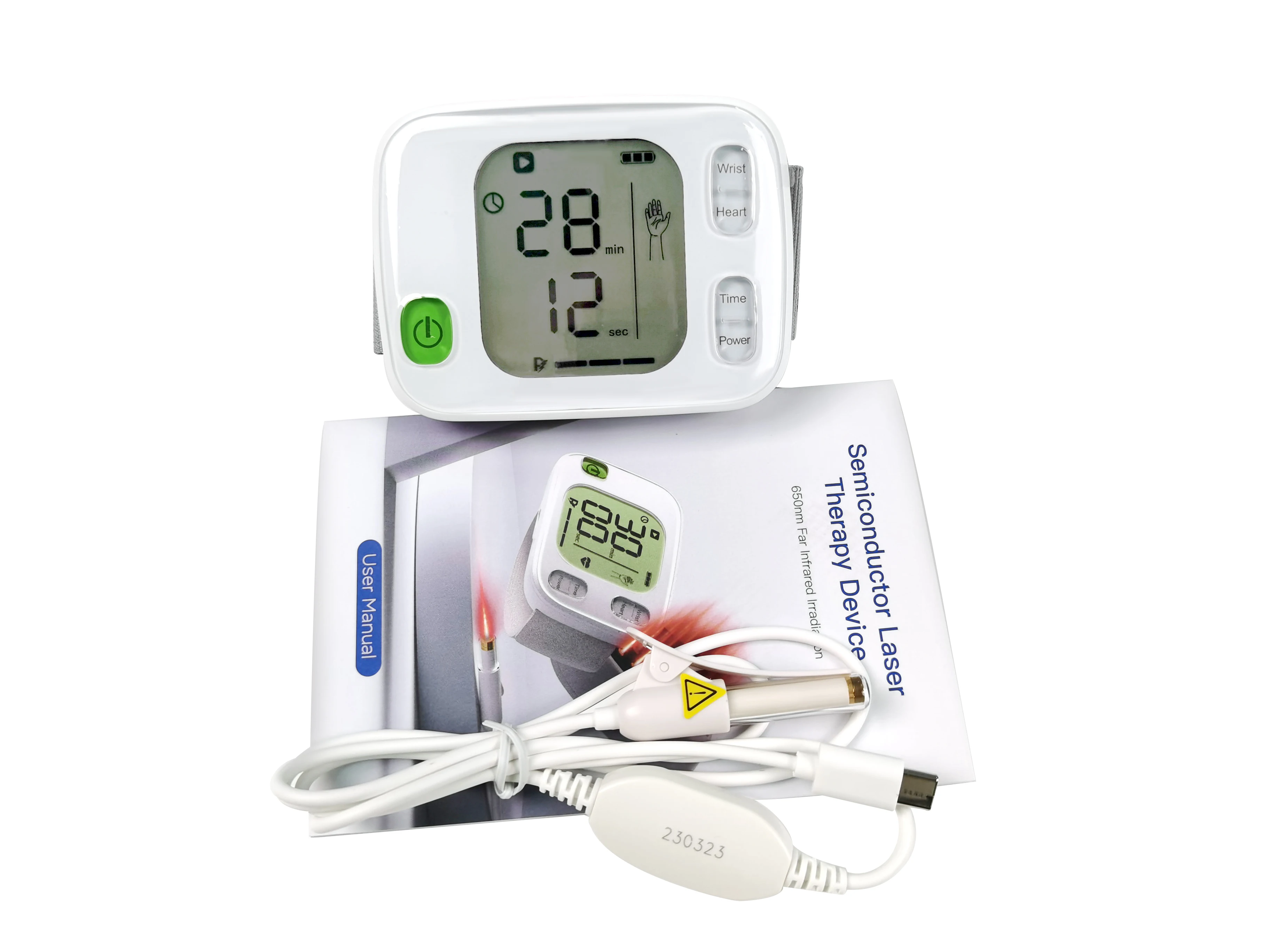 Health and Wellness Best Sellers Intravenous Laser Blood Irradiation 650nm Diode Laser Physiotherapy Wrist Watch Device