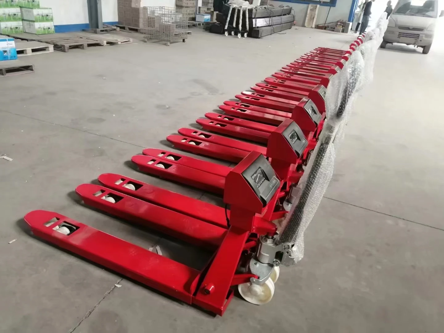 wholesale support 2 ton transpallet forklift Customized  Equipment handling hand pallet truck with scale