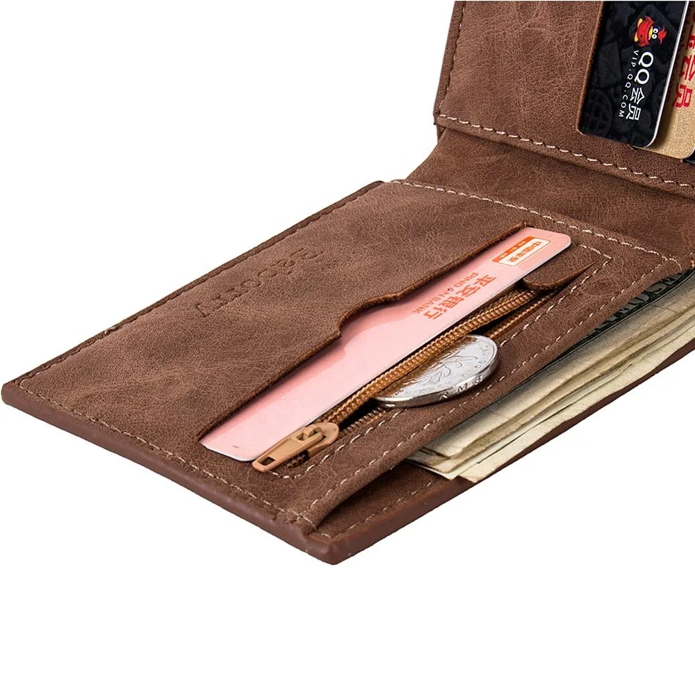 Leather Wallets for Men RFID Blocking Super Design Front Pocket Wallet