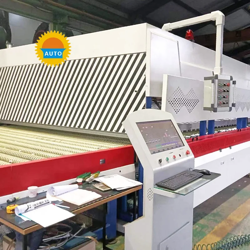 Convection flat glass tempering furnace machine horizontal tempered glass making machine