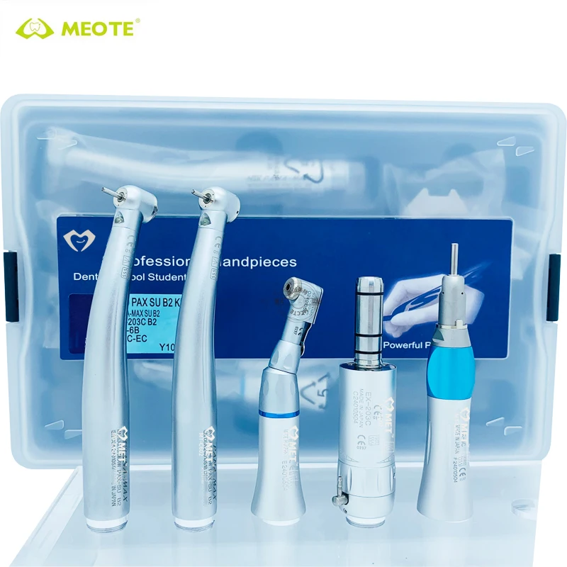 Ceramic bearing Dental Handpiece set Low Speed Handpiece EX203C Turbine Kit Pana Max 2 piece led high speed & 1 set low speed