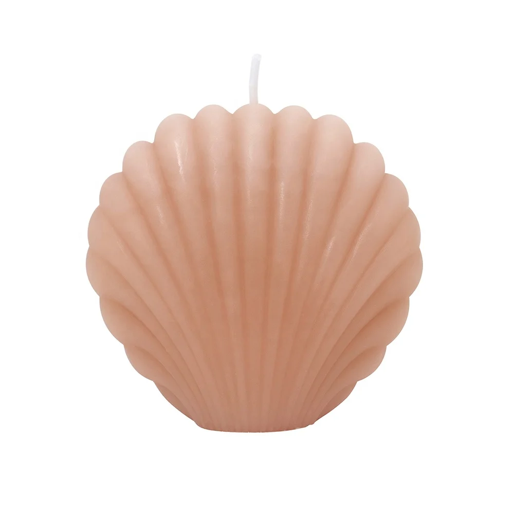 OEM Custom Creative Mold Candle Paraffin Wax Soy Wax Blend Sea Shell Shaped Scented Candles For Home Decor