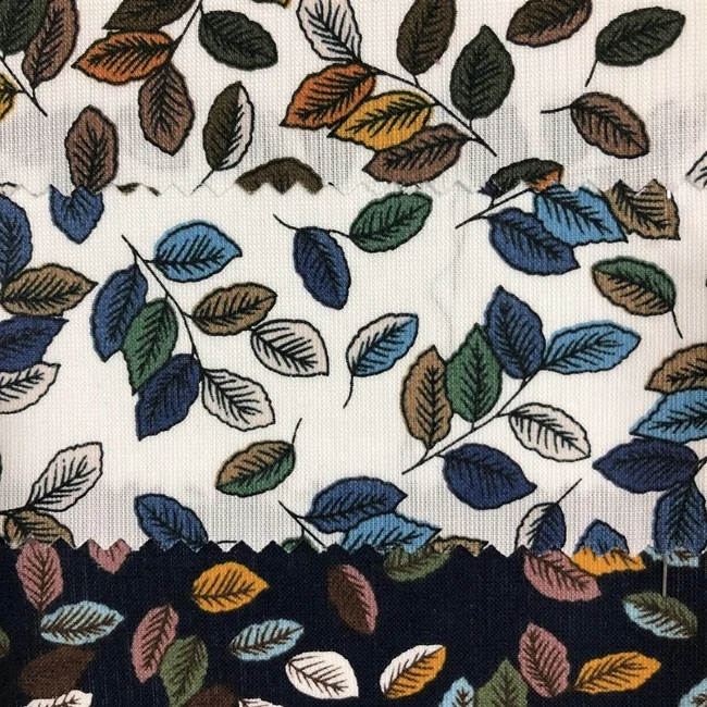 
2020 latest design fashion soft cotton flower twill denim printed fabrics for women garment 