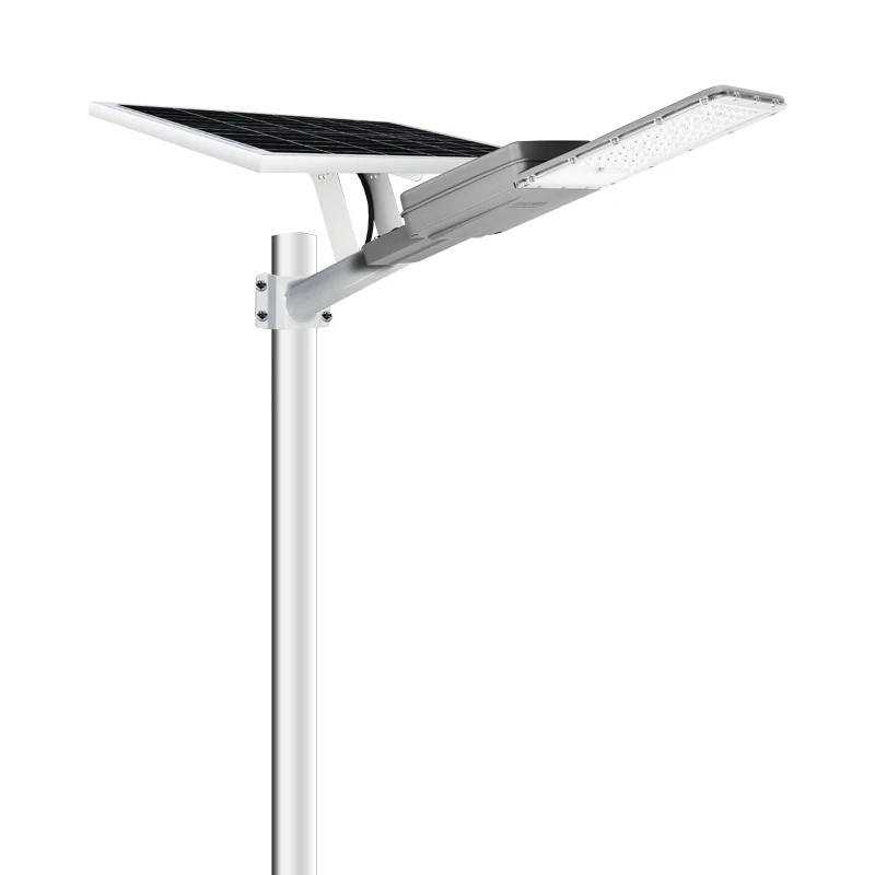 CHZ Lights Lamp Panel With Pole Outdoor All In One Led Solar Street Light
