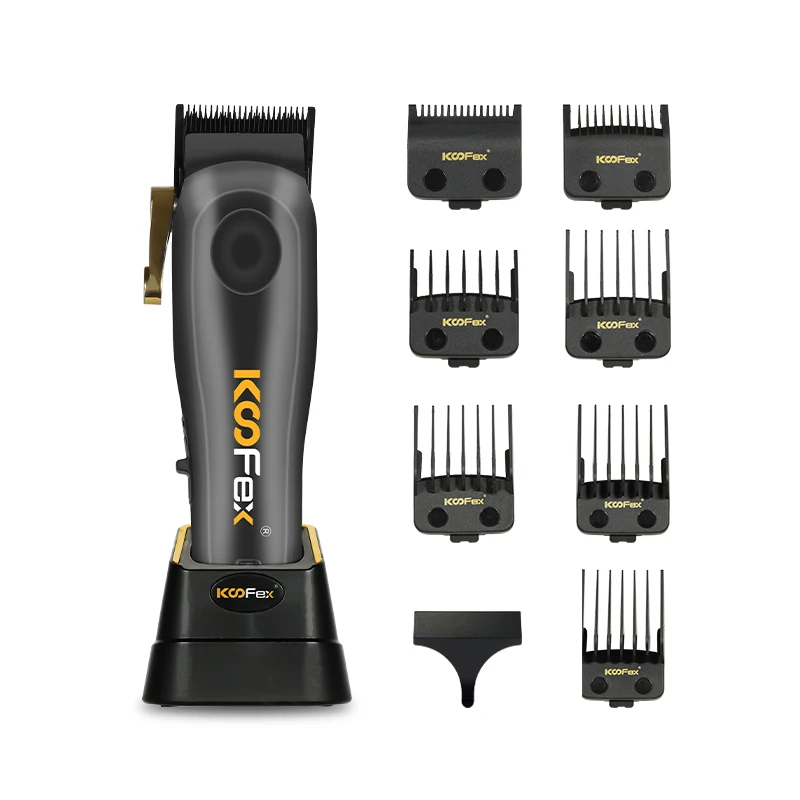 KooFex New All Metal Professional Hair Clipper Brushless Motor Rechargeable BLDC Hair Clipper Hair Cut Machine
