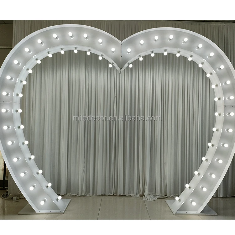 Wedding Led Metal Arch Door For Walkway Light Up Tunnel For Events Party Stage Decoration