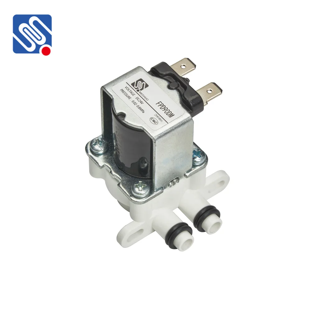 MEISHUO FPD90DM High quality DC24V 12V 36V no leak 7mm AC110V 220V inlet water solenoid valve for RO water filter