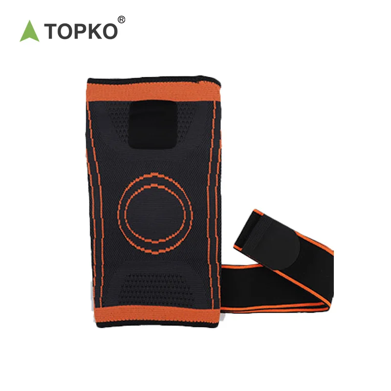 TOPKO Fitness High Quality Knitted Nylon Sports Knee Pad Knee Support Knee Brace