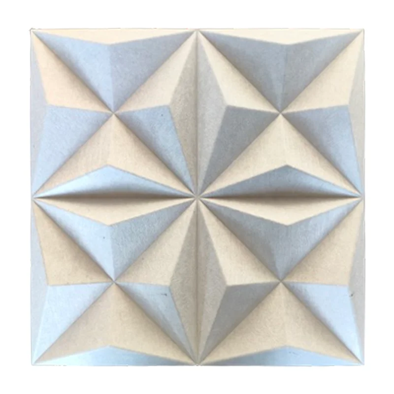 Parametric Wall Art 3d Acoustic Panel Wall Polyester Fiber Acoustic 3D Panel Carving