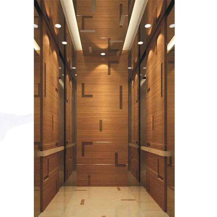 High Rise Golden Cabin Apartment Lift Residential Passenger Elevator