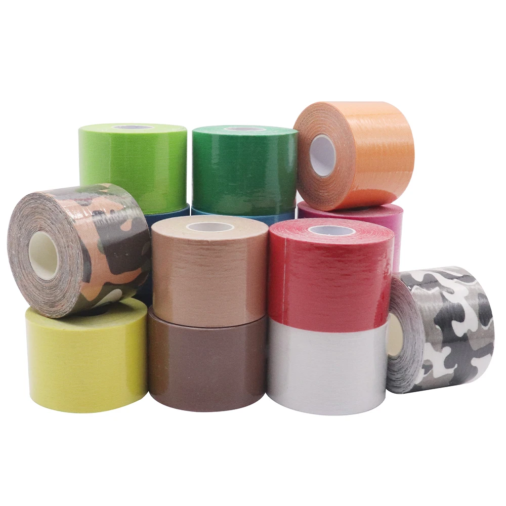 Custom 5cm Precut Cotton Rigid Body Adhesive Sport Athletic Waterproof Kt Muscle Kinesiology Tape