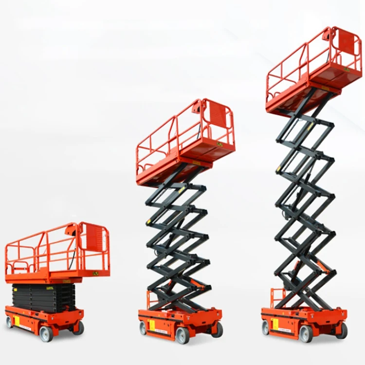 Top supplier 13 to 59ft Factory supply electric lock release automotive elevator Hoist garage mid rise scissor lift with ramps