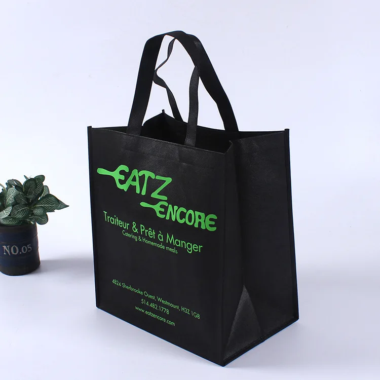 Eco friendly non woven promotion tote bag for shop tnt non-woven bags hotsale pp nonwoven fabric advertising non woven bags