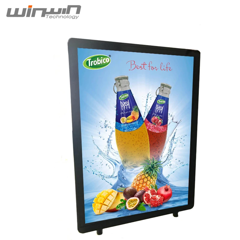 Human Walking Mobile Digital Poster Light Portable LCD Backpack Billboard