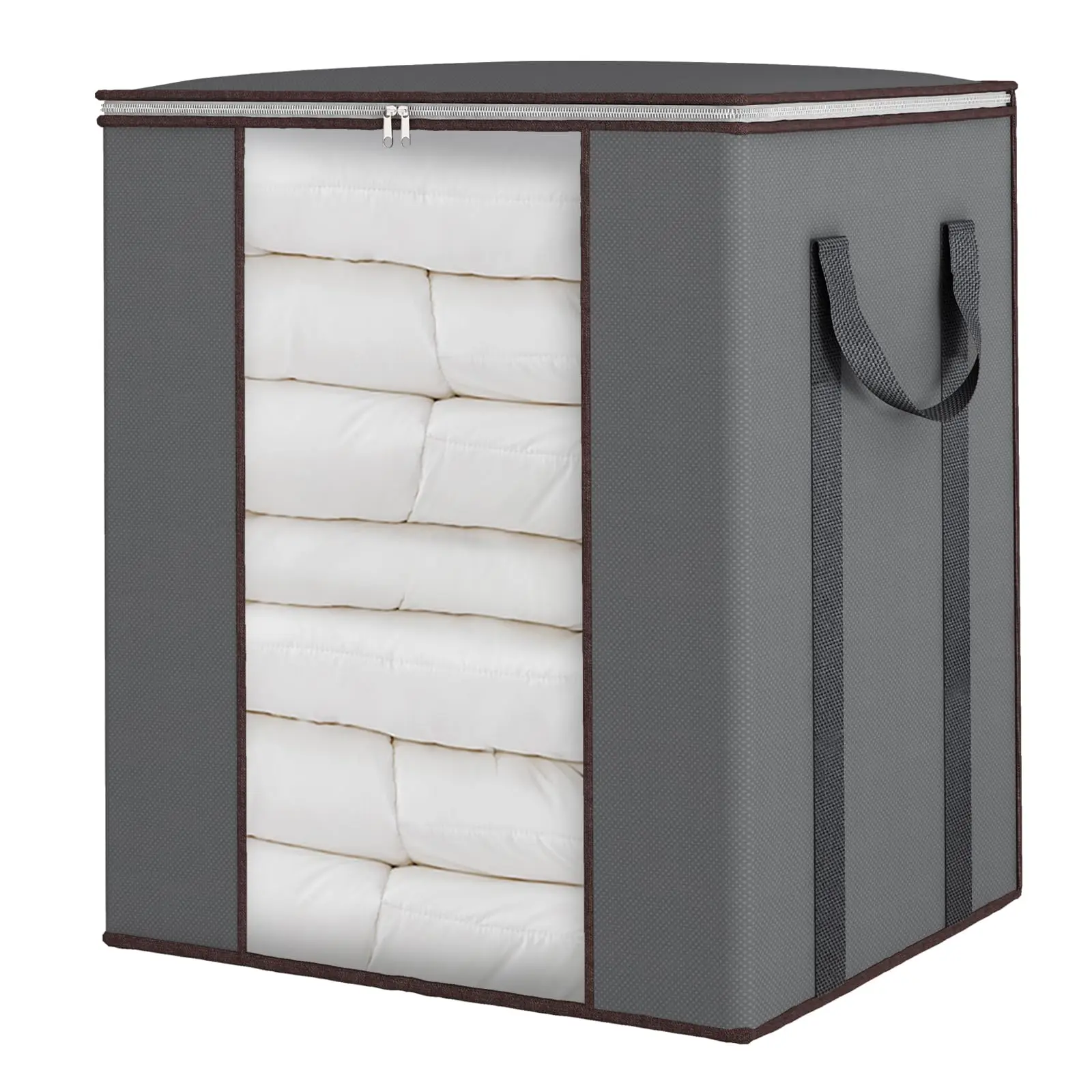 Extra Large Blanket Storage Bags with Reinforced Handles Clothes Storage Containers for Comforter Portable Storage Bags