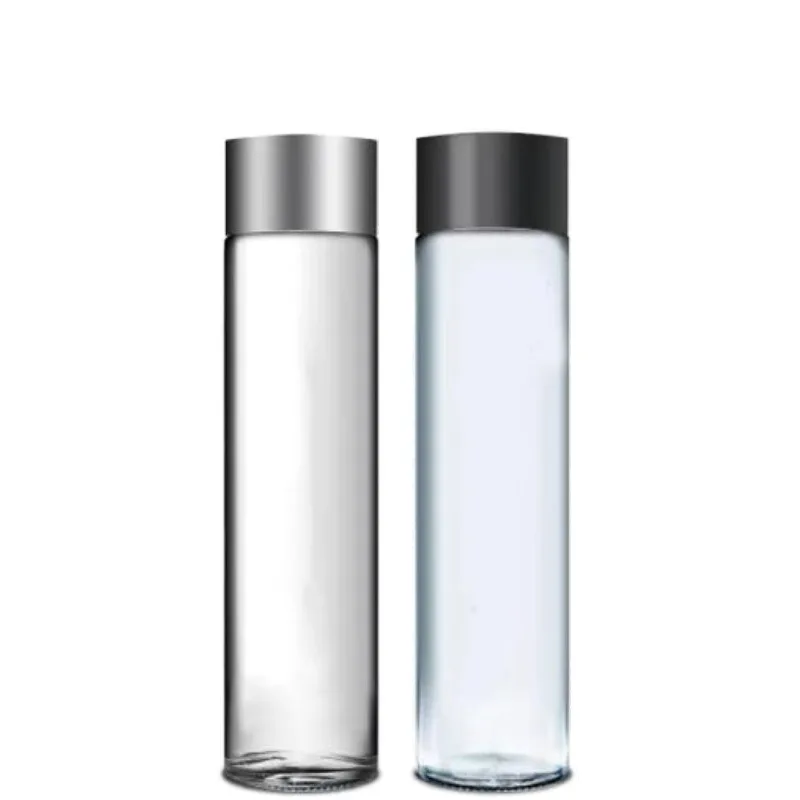 Manufacturer factory price 750ml clear voss water glass bottle voss water bottle glass voss water bottle no leaking
