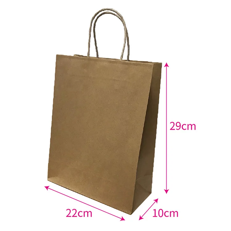 recycled kraft paper bag for fast food take away