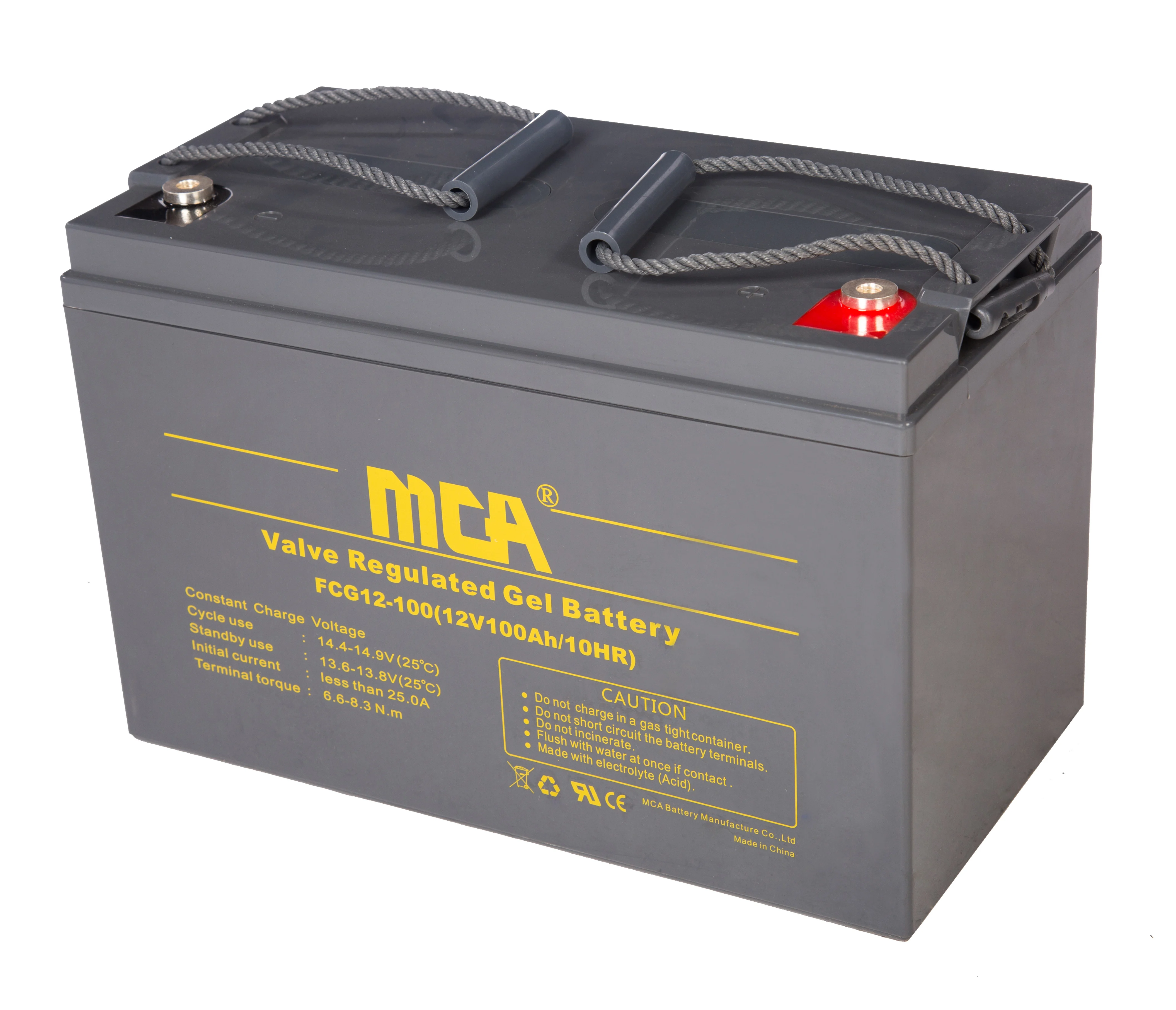 MCA Rechargeable Solar GEL Battery 12v 80Ah 100Ah 150Ah 200ah 250Ah VRLA Solar Energy Storage Lead Acid Batteries