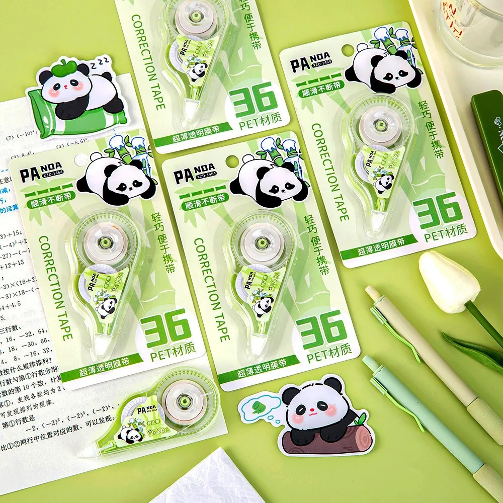 Cartoon Panda Correction Tape Kawaii 5m Correction Tape Large Capacity Creative learning stationery Correction Tape  1126