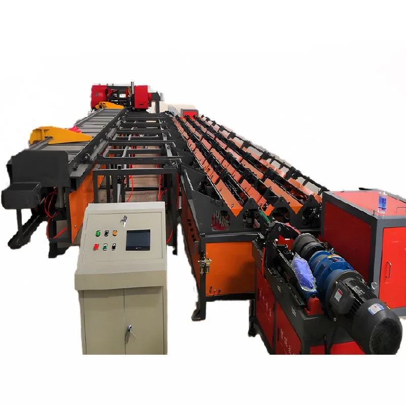 High Speed 16 - 50 mm CNC Steel Bar Shear Line Rebar Cutting Line