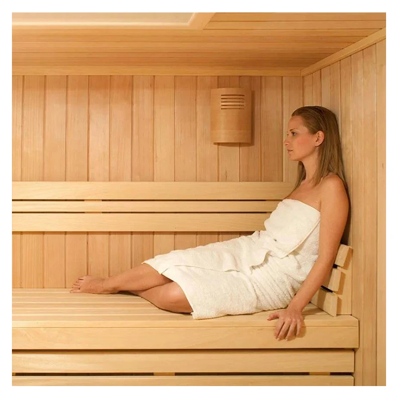 Luxury 4 Person Wooden Far Infared Steam Sauna Barrel Room