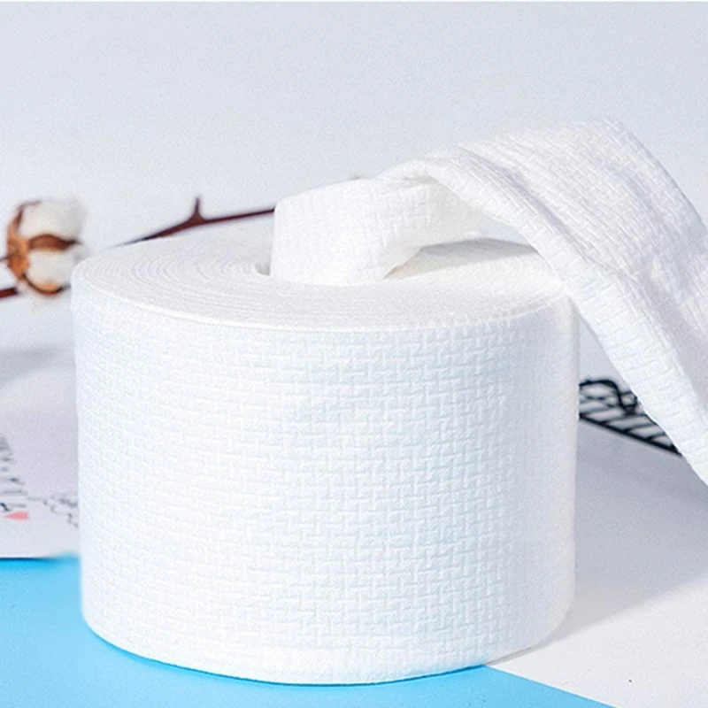 OEM roll tissue facial cotton tissue bacteria-free dry wet disposable washcloth
