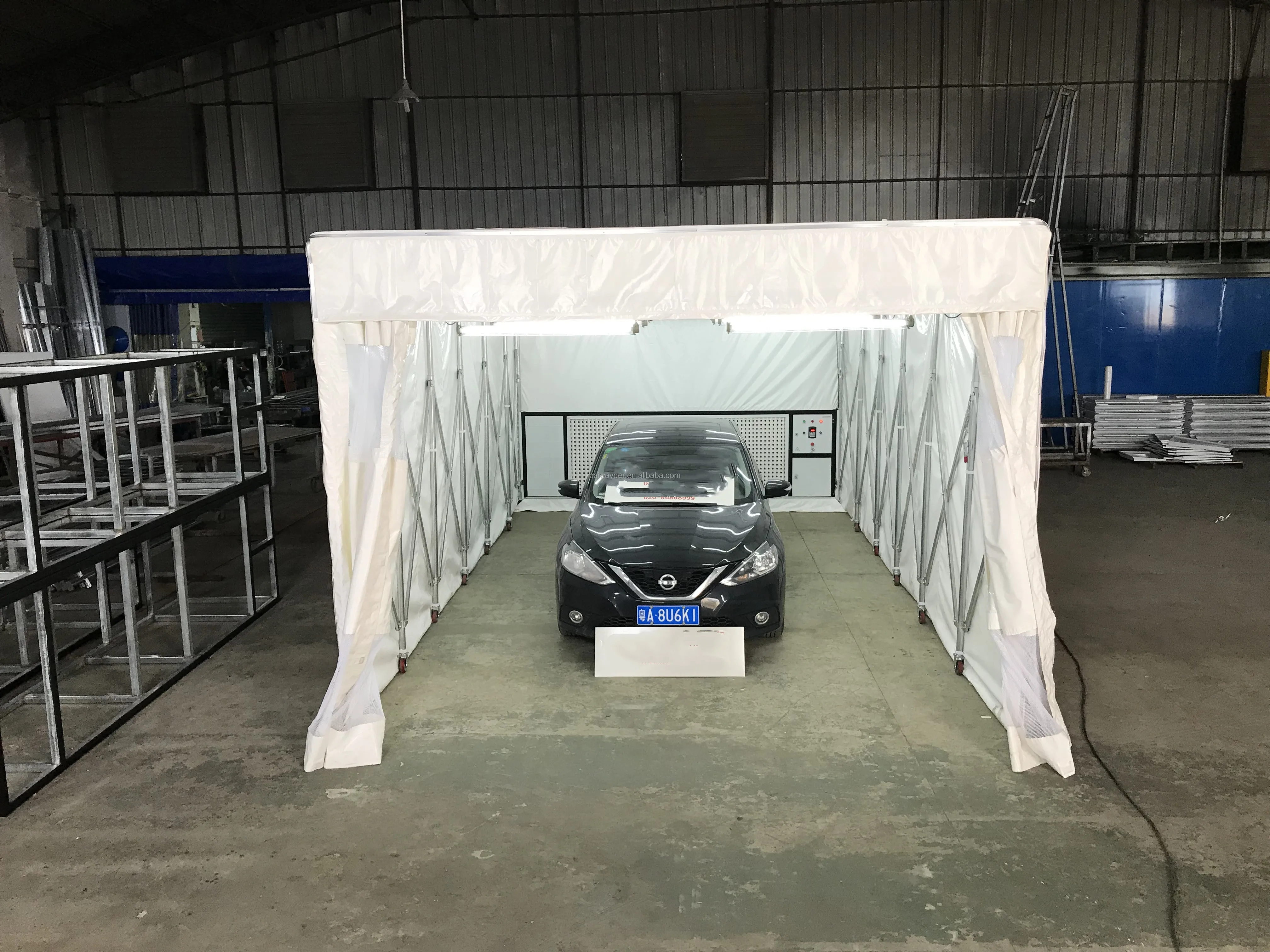 Новый список Высокое качество заказной цвет 5.5kw Eps или минеральной ваты ПВХ стекловолокна краски arrestor спрей стенд для автозапчастей