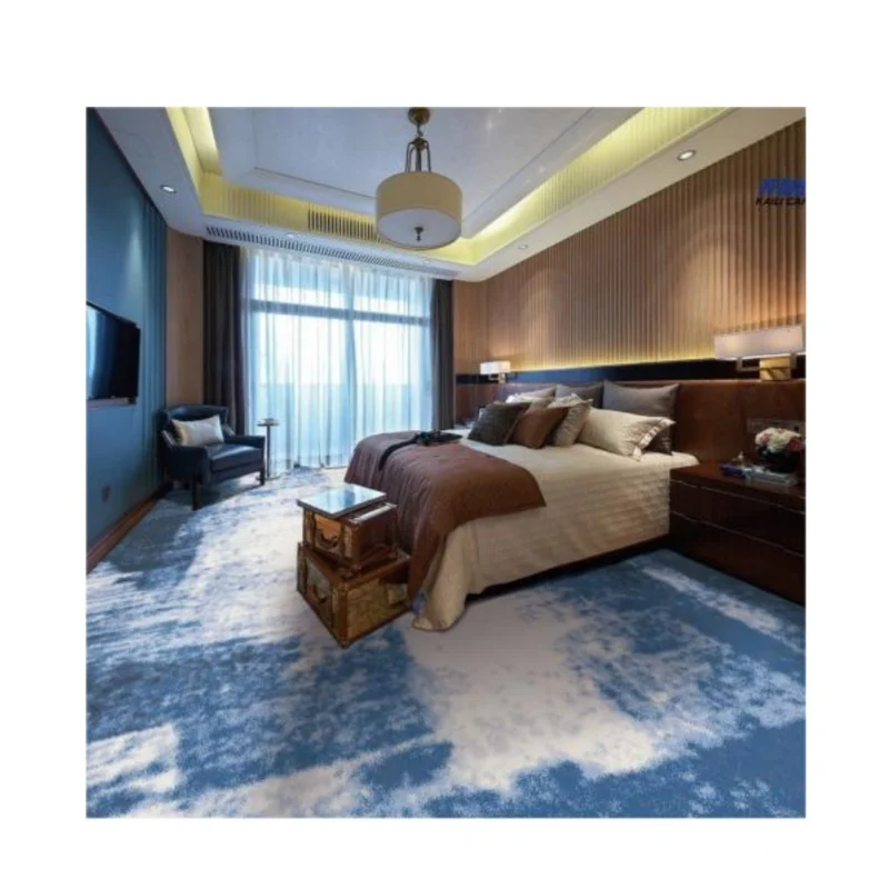Kaili High Quality Printed Nylon Hotel Carpet 5 Star Wall-to-Wall carpet for Bedroom Cheap wilton Hotel Room Use