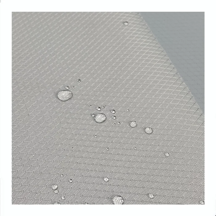 Christmas Offwhite 200D 100% Polyester Oxford Waterproof PU Coated Materials Flame Retardant Fabric For Uniform