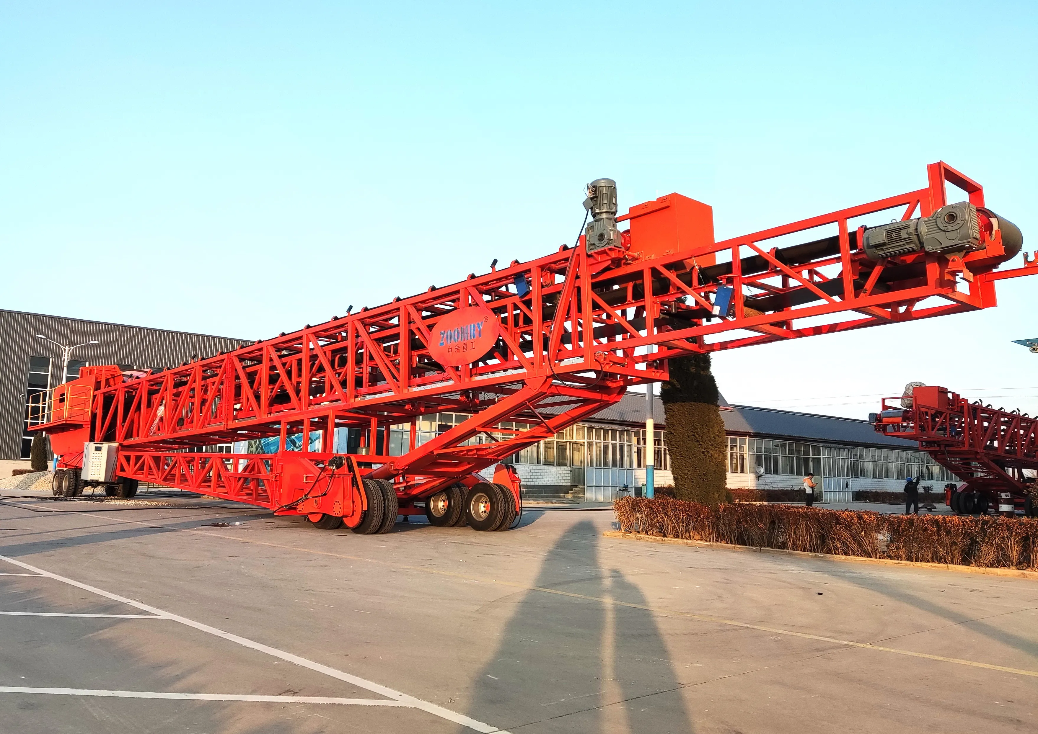 Integration of industry and trade Adjustable Height Flexible Movable Telescopic Stacker