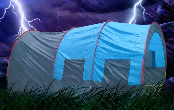 High quality Double layers  camping outdoor waterproof camping Tent for 5-6 person Beach sleeping or resting