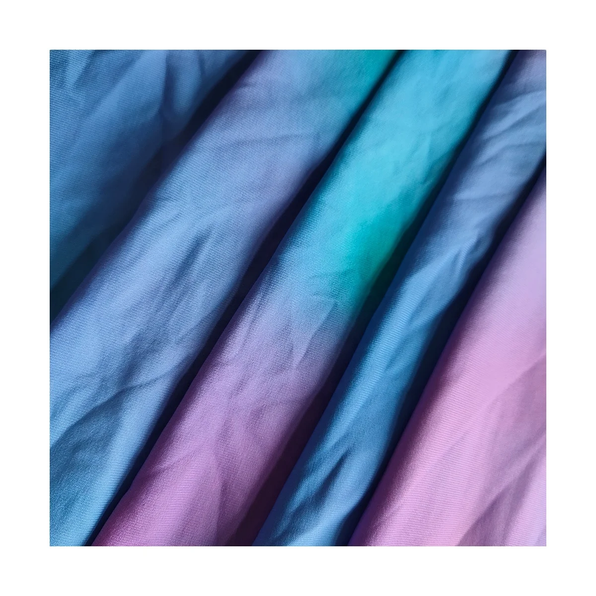 2021 ткань и текстиль для одежды, модная Радужная однотонная трикотажная ткань, 82% нейлон, 18% спандекс, одежда для купания