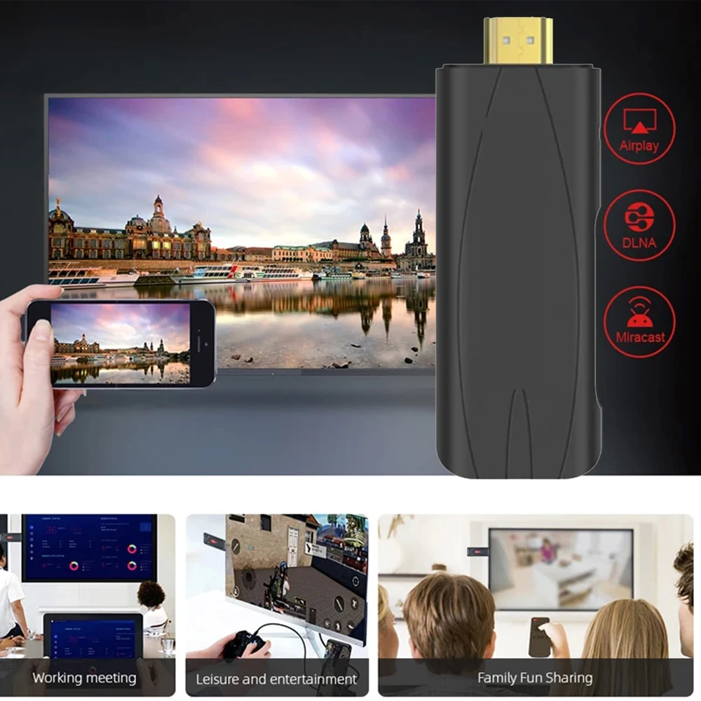 Смарт-ТВ-палка 2024 ATV Stick Fire Tv BT5.0 с голосовым управлением и пультом дистанционного управления Google Assistant USB 4k Dual Wifi 2GB 8GB приставка