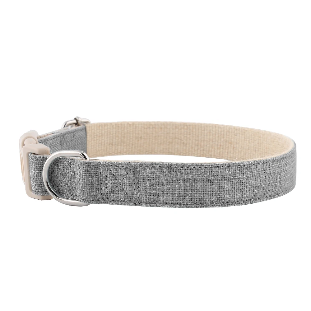 Newest Organic 100% Recycled Sustainable Development Eco Friendly Hemp Dog Collars Leashes 10 Colors in Stock