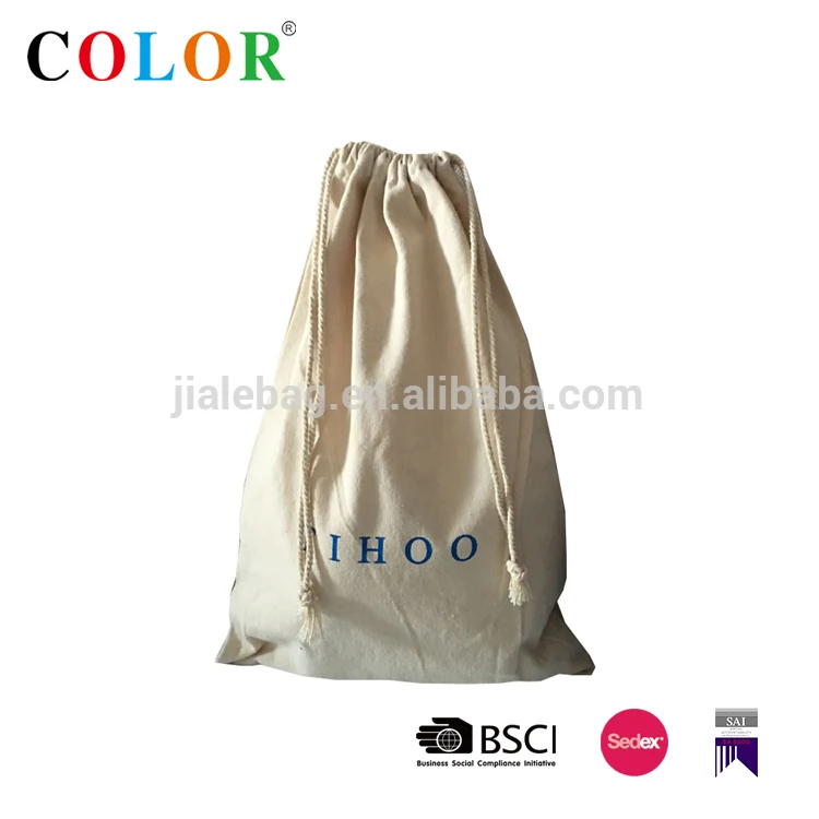 Хлопковая сумка для обуви с индивидуальным принтом