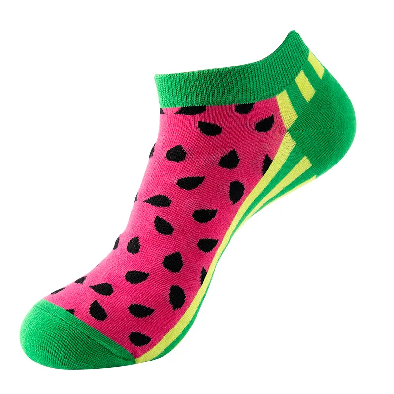 Fun Food  cartoon animal  and Beverage Novelty no show low ankle socks women pink ankle ladies  womens socks
