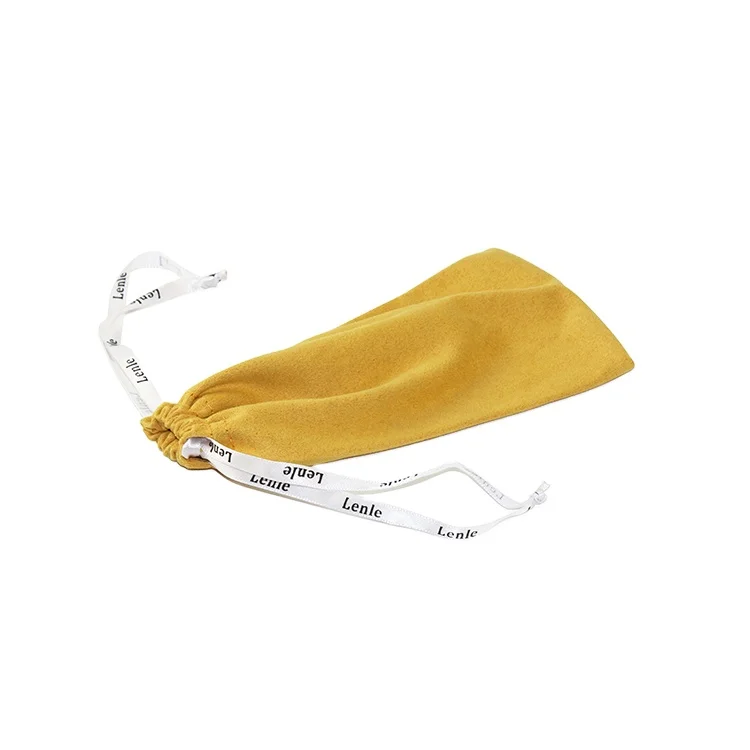 Microfiber Sunglasses Bag Drawstring Eyeglasses Bag Custom Printing Glasses Pouch