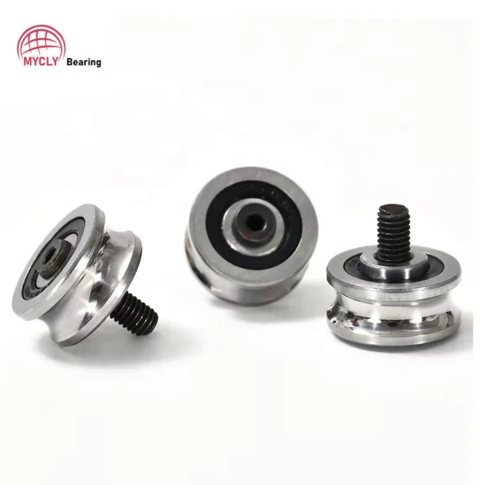 Large Stock U Groove Pulley Wheel Track Guide Roller Bearing SG25.2RS SG25-2RS SG25 Bearing