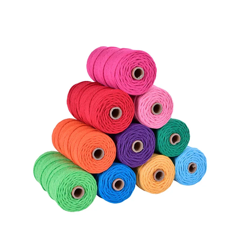 
4 mm braided cotton rope swing manufactured in China 